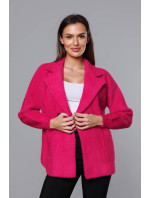 Krátký růžový přehoz přes oblečení typu alpaka (CJ65)