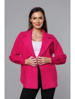 Krátký růžový přehoz přes oblečení typu alpaka model 18059117 - MADE IN ITALY