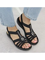 Dámské sandály černé model 22068356 - Rieker Dámské sandály černé model 22068356 - Rieker