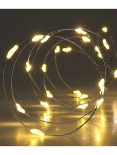 LAMPKI NA GIRLANDA 40 LED CIEPŁY BIAŁY model 21832590