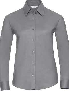 Halenka Oxford s dlouhým rukávem 11. silver model 22475215 - Russell Athletic
