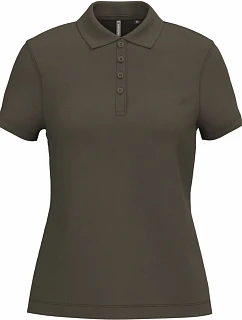 K 255 Dámské piqué polo model 22430800 dark khaki - Kariban