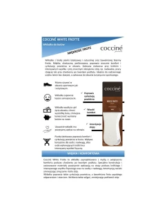 Vložky Coccine froté z bílé bavlny na latexu 34-41