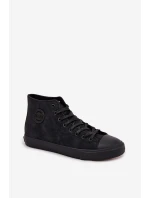 Pánské Zimní Tenisky Z Eko Kůže Big Star OO174247 HI-POLY SYSTEM Černé Pánské Zimní Tenisky Z Eko Kůže Big Star OO174247 HI-POLY SYSTEM Černé