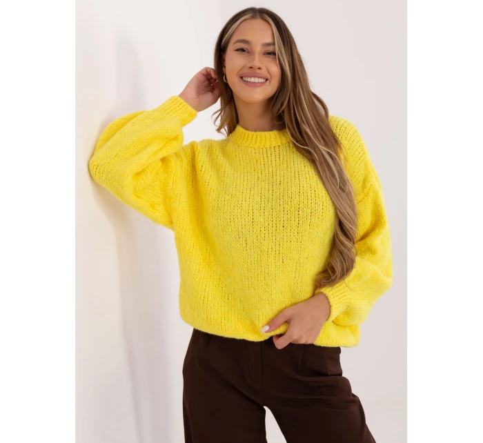 Sweter MI SW model 21799685 żółty - FPrice Sweter MI SW model 21799685 żółty - FPrice