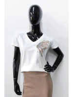 model 21170211 BLOUSE - OFF PINK