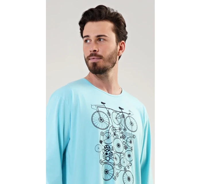 Pánská noční košile s dlouhým rukávem Kolo