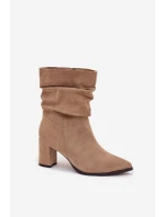 Boty na podpatku model 217795 Step in style Boty na podpatku model 217795 Step in style