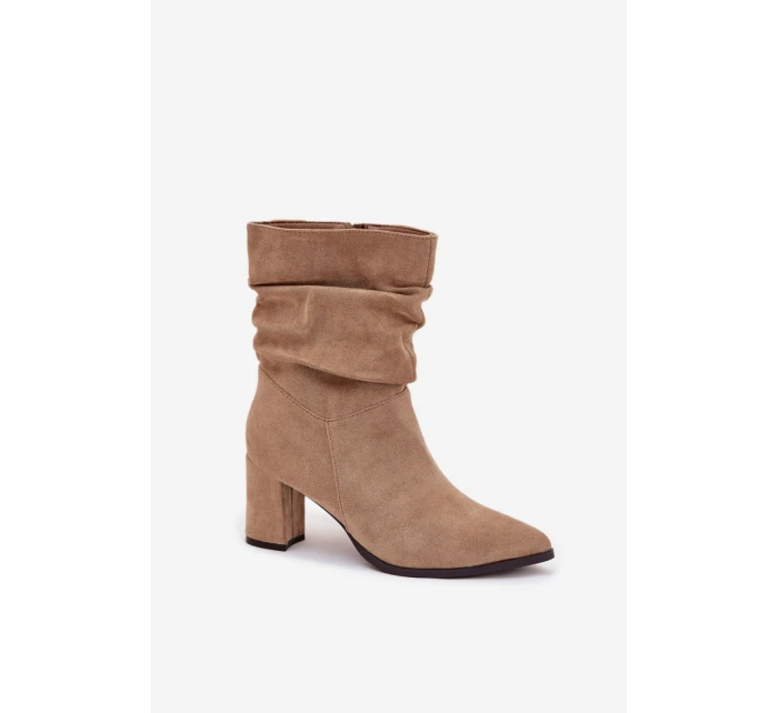 Boty na podpatku model 217795 Step in style Boty na podpatku model 217795 Step in style