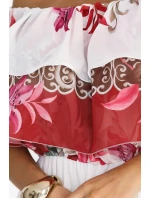 Dlouhé letní španělské šaty s červeným květinovým model 21176213 - numoco basic