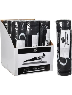 Podložka na jógu NBR BLACK 10MM 183x58CM XQMAX