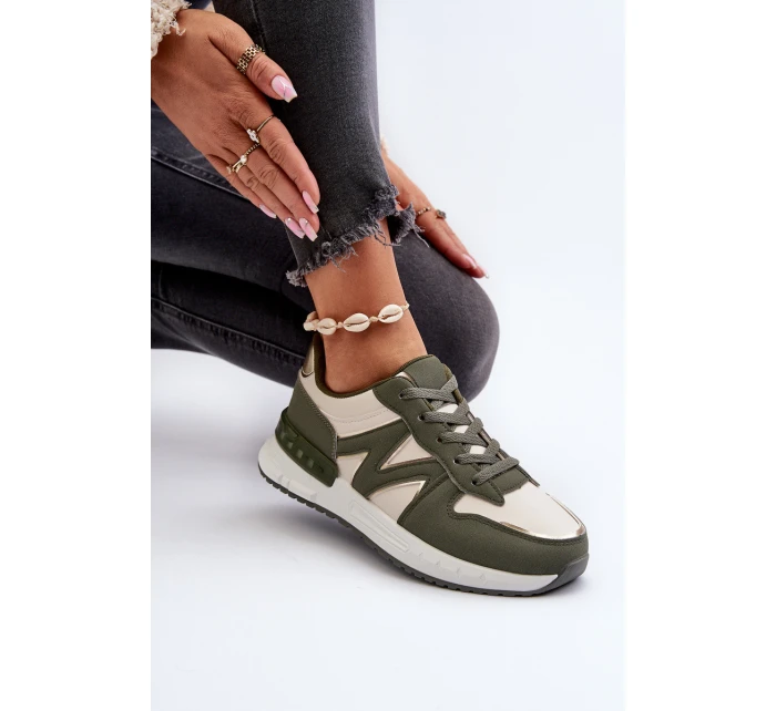 Dámské tenisky z ekologické kůže zelené Kajmány Dámské tenisky z ekologické kůže zelené Kajmány