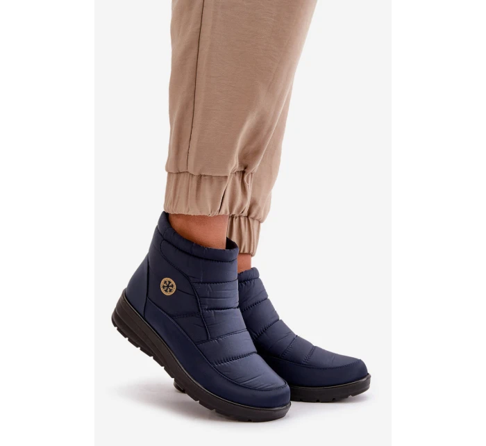 Dámské Zateplené Sněhule Tmavě Modré model 21668300 - EVENTO Dámské Zateplené Sněhule Tmavě Modré model 21668300 - EVENTO