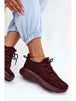 Lehké dámské sportovní nazouváky z Big Star Bordó model 22185515 - Big Star Shoes Lehké dámské sportovní nazouváky z Big Star Bordó model 22185515 - Big Star Shoes