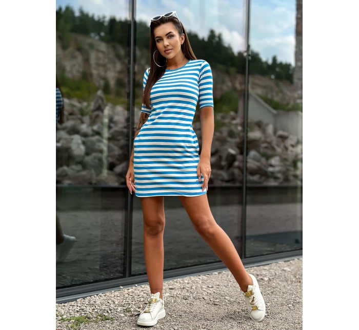 TW SK 2092 šaty.83P bílá a modrá