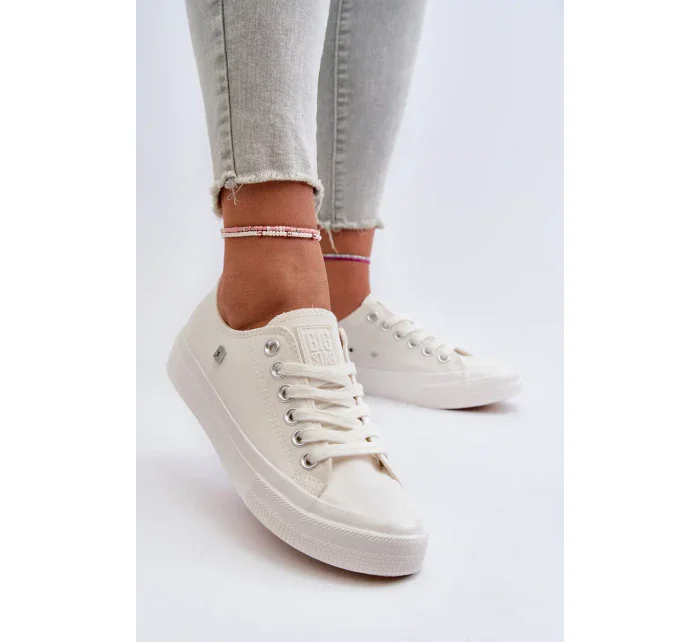 Klasické dámské tenisky Big Star Bílé Klasické dámské tenisky Big Star Bílé