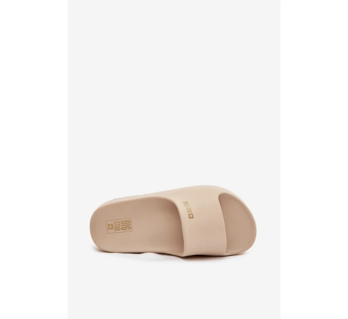 Dámské pantofle na masivní pěnové platformě Big Star – béžové Dámské pantofle na masivní pěnové platformě Big Star – béžové
