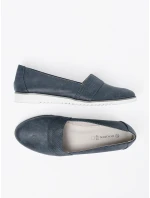 Designové tmavě modré mokasíny dámské platforma Designové tmavě modré mokasíny dámské platforma