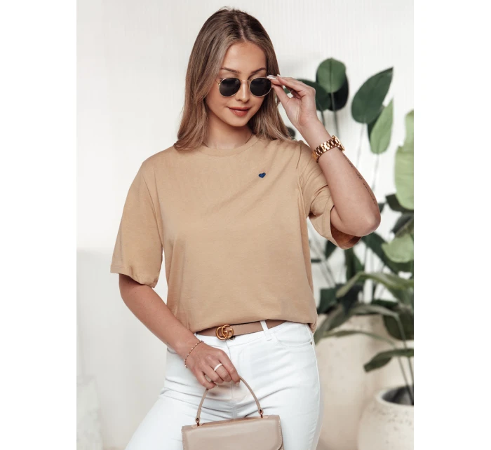 dámské tričko béžové Dstreet model 21976386 - FashionStreet