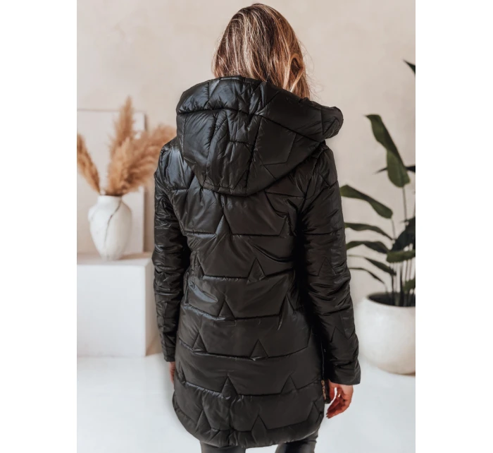 Dámská prošívaná zimní bunda s kapucí černá FashionStreet TY5089