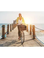 Košík na kolo proutěný přední 45x30x25cm BICYCLE GEAR