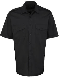 PR 212 košile s krátkým rukávem black model 22476265 - Premier