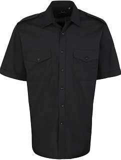 PR 212 košile s krátkým rukávem black model 22476265 - Premier