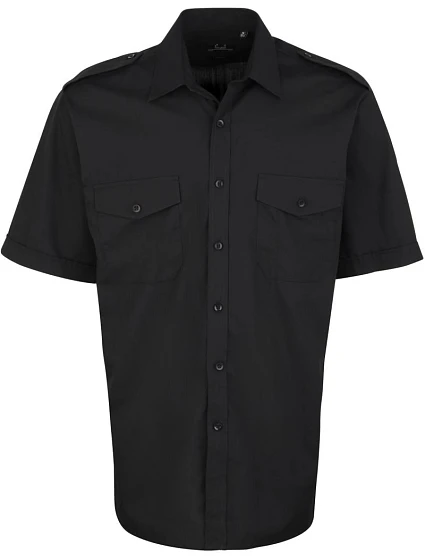 Premier PR 212 Pilotní košile s krátkým rukávem 39.0212 black Premier PR 212 Pilotní košile s krátkým rukávem 39.0212 black