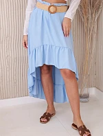 Sukně s delšími zády modrý