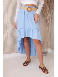 Sukně s delšími zády modrý