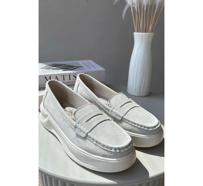 Dámské Semišové Mokasíny Světle Béžové Filidia Dámské Semišové Mokasíny Světle Béžové Filidia