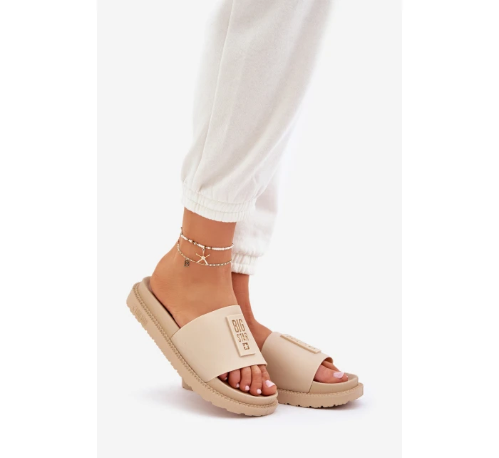 Dámské pantofle Big Star LL274A210 Béžové