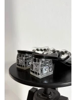 Dámské pantofle s krystaly D&A model 21900375 Černé - S.Barski Dámské pantofle s krystaly D&A model 21900375 Černé - S.Barski