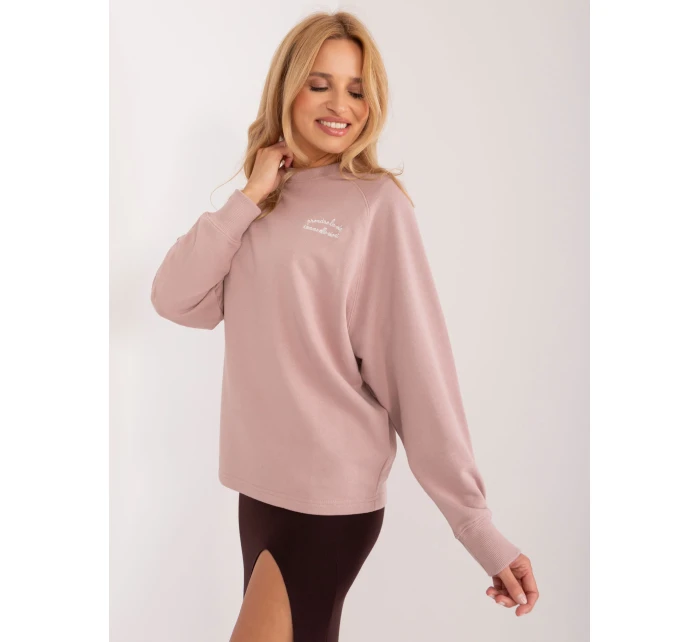 Mikina D10088BC02656A tmavě růžová Mikina D10088BC02656A tmavě růžová