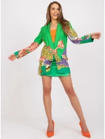 Marynarka DHJ MA model 21127004 zielony - FPrice Marynarka DHJ MA model 21127004 zielony - FPrice