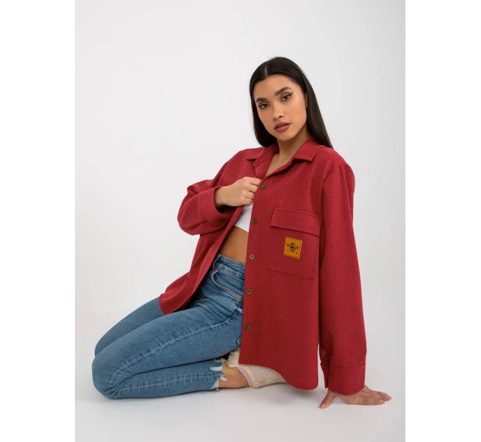 Dámská košile LK KS 509164.11 tmavě růžová - FPrice