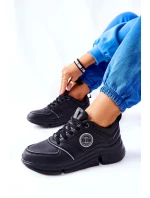 Sport Shoes On A Platform Big Star II274313 Black Sport Shoes On A Platform Big Star II274313 Black