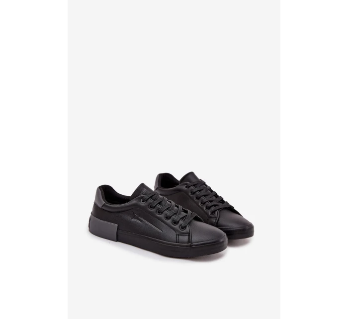 Pánské kožené tenisky Big Star – černé (eko kůže)