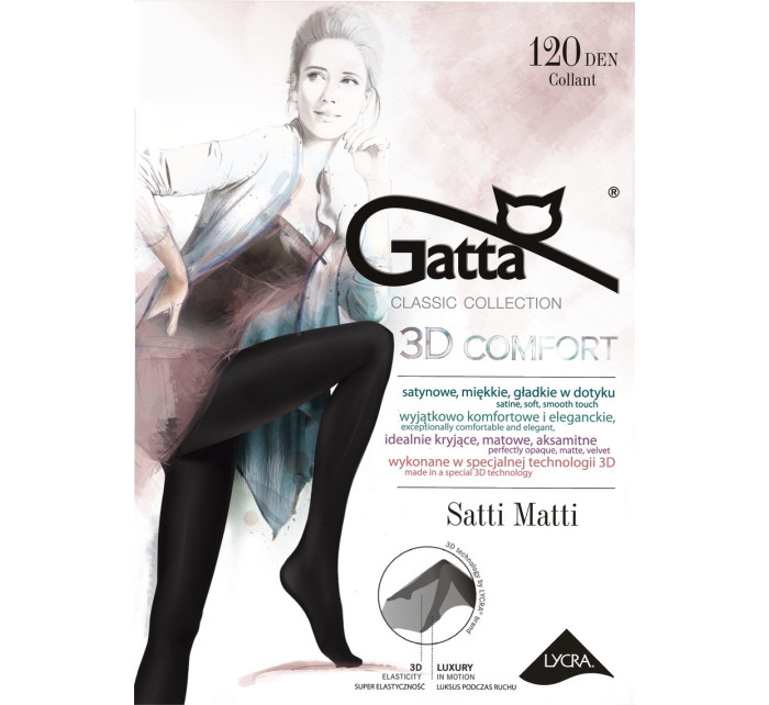 SATTI MATTI 120 - Punčochové kalhoty 3D 120 DEN - GATTA