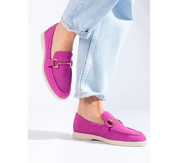 Originální polobotky dámské růžové bez podpatku Originální polobotky dámské růžové bez podpatku