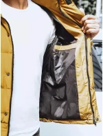 Pánská prošívaná zimní bunda žlutá FashionStreet TX4180