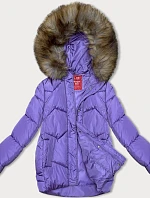 Přechodová bunda s kapucí lila (LHD-23002)