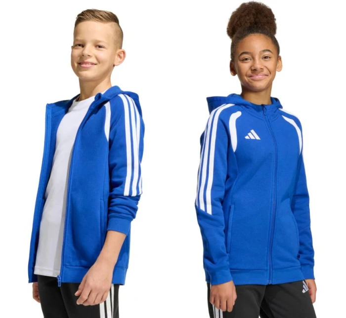 Dětská mikina adidas Tiro 26 League Sweat Full Zip Hoodie modrá KF9102 Dětská mikina adidas Tiro 26 League Sweat Full Zip Hoodie modrá KF9102