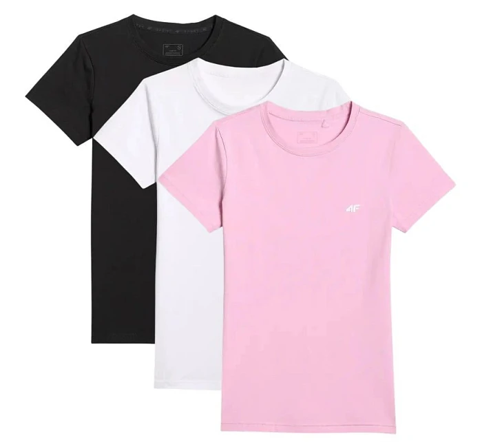 Dámské tričko (SET 3 triček) 4F 4FWMM00TTSHF3306-10S-20S-56S Dámské tričko (SET 3 triček) 4F 4FWMM00TTSHF3306-10S-20S-56S