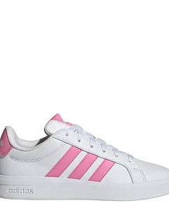 Dětské boty adidas Grand Court 3.0 white and pink HP3528