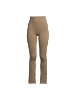 Dámské kalhoty CASALL Seamless Rib Slit Pants, zelené Dámské kalhoty CASALL Seamless Rib Slit Pants, zelené