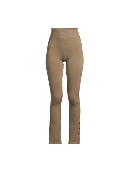 Dámské kalhoty CASALL Seamless Rib Slit Pants, zelené Dámské kalhoty CASALL Seamless Rib Slit Pants, zelené