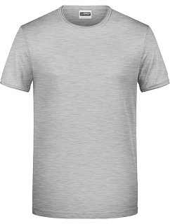 Daiber 8002 Pánské tričko z bio bavlny 02.8002 grey heather
