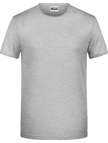 Daiber 8002 Pánské tričko z bio bavlny 02.8002 grey heather Daiber 8002 Pánské tričko z bio bavlny 02.8002 grey heather