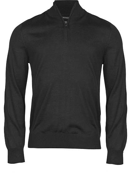 Tee Jays TJ 6010 Pánský svetr s 1/4 zipem 18.6010 black Tee Jays TJ 6010 Pánský svetr s 1/4 zipem 18.6010 black
